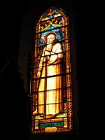 Crozet (Loire) - Nouvelle eglise - Vitrail - St Antoine (01)